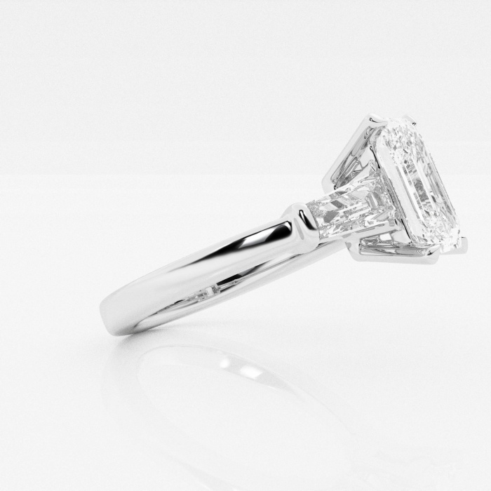 Badgley Mischka Near-Colorless 3 3/4 ctw Emerald Lab Grown Diamond  Engagement Ring